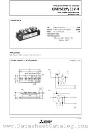 QM75E2Y datasheet pdf Mitsubishi Electric Corporation