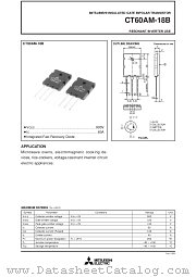 CT60AM-18B datasheet pdf Mitsubishi Electric Corporation