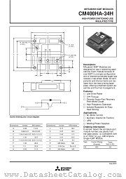 CM400HA-34H datasheet pdf Mitsubishi Electric Corporation