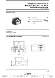 RM20DA datasheet pdf Mitsubishi Electric Corporation