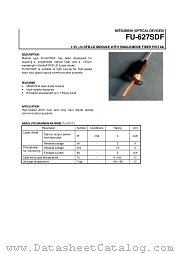 FU-627SDF datasheet pdf Mitsubishi Electric Corporation