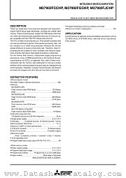 M37902FECGP datasheet pdf Mitsubishi Electric Corporation