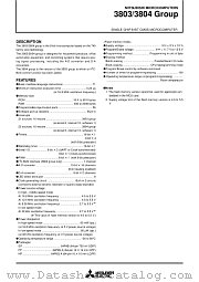 M38049MF-XXXSP datasheet pdf Mitsubishi Electric Corporation