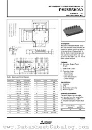 PM75RSK060 datasheet pdf Mitsubishi Electric Corporation