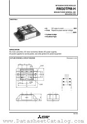 RM30TB-M datasheet pdf Mitsubishi Electric Corporation