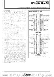 M66503ASP datasheet pdf Mitsubishi Electric Corporation