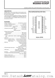 M35060-XXXSP datasheet pdf Mitsubishi Electric Corporation