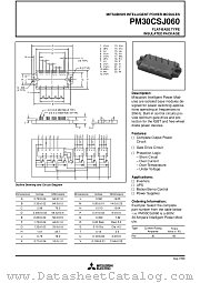 PM30CSJ060 datasheet pdf Mitsubishi Electric Corporation