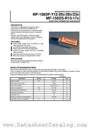 MF-156DF-T12-20X datasheet pdf Mitsubishi Electric Corporation