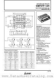 CM75TF-12H datasheet pdf Mitsubishi Electric Corporation