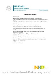 BAP51-02 datasheet pdf NXP Semiconductors