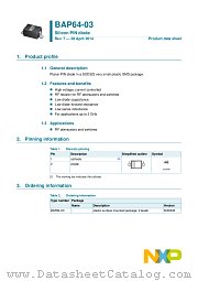 BAP64-03 datasheet pdf NXP Semiconductors