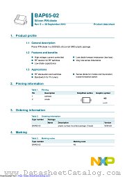 BAP65-02 datasheet pdf NXP Semiconductors