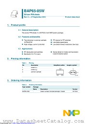 BAP65-05W datasheet pdf NXP Semiconductors