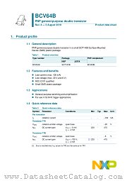 BCV64B datasheet pdf NXP Semiconductors