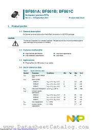 BF861B datasheet pdf NXP Semiconductors