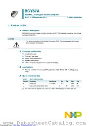 BGY67A datasheet pdf NXP Semiconductors