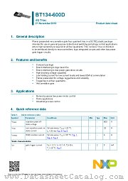 BT134-600D datasheet pdf NXP Semiconductors