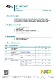 BT138X-600 datasheet pdf NXP Semiconductors