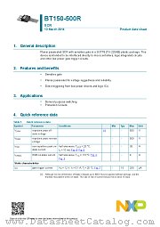 BT150-500R datasheet pdf NXP Semiconductors