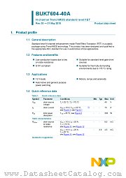 BUK7604-40A datasheet pdf NXP Semiconductors