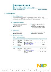 BUK954R2-55B datasheet pdf NXP Semiconductors