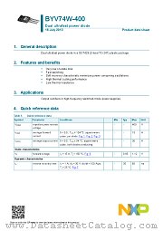 BYV74W-400 datasheet pdf NXP Semiconductors