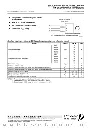 BD539B datasheet pdf Power Innovations