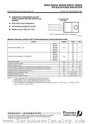 BDW54 datasheet pdf Power Innovations