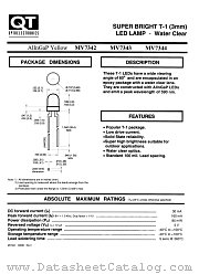 MV7342 datasheet pdf QT Optoelectronics