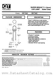 MV7442 datasheet pdf QT Optoelectronics