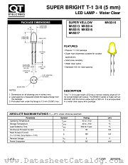 MV8316 datasheet pdf QT Optoelectronics