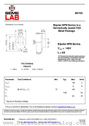 BDY25 datasheet pdf SemeLAB