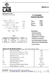 IRFE9110 datasheet pdf SemeLAB