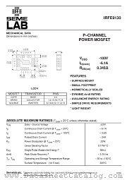 IRFE9130 datasheet pdf SemeLAB