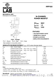 IRFF420 datasheet pdf SemeLAB