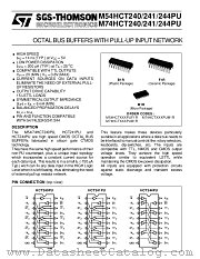 M54HCT240 datasheet pdf SGS Thomson Microelectronics