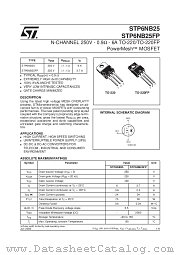 STP6NB25 datasheet pdf SGS Thomson Microelectronics