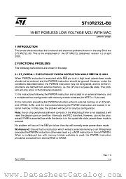 ST10R272L-B0 datasheet pdf SGS Thomson Microelectronics