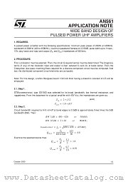 AN561 datasheet pdf SGS Thomson Microelectronics