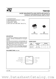 TSH150 datasheet pdf SGS Thomson Microelectronics