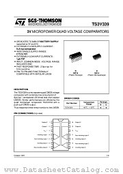 TS3V339 datasheet pdf SGS Thomson Microelectronics