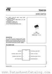 TEA2124 datasheet pdf SGS Thomson Microelectronics