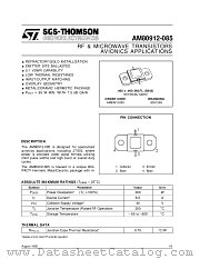 AM80912-085 datasheet pdf SGS Thomson Microelectronics