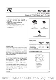 TS27M2M datasheet pdf SGS Thomson Microelectronics