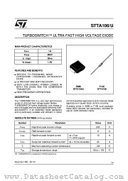 STTA106 datasheet pdf SGS Thomson Microelectronics