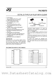 74LVQ273 datasheet pdf SGS Thomson Microelectronics