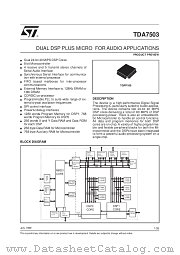 TDA7503 datasheet pdf SGS Thomson Microelectronics