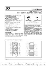 74VHCT240A datasheet pdf SGS Thomson Microelectronics