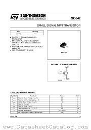 SO642 datasheet pdf SGS Thomson Microelectronics